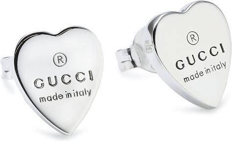 gucci trademark cuore|Orecchini a cuore Gucci trademark in argento 925 .